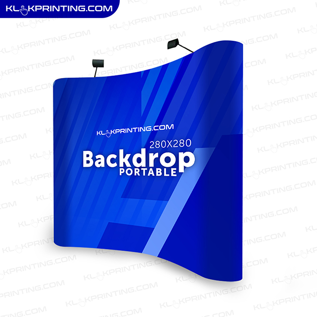 Backdrop Portable 280x280cm Lengkung