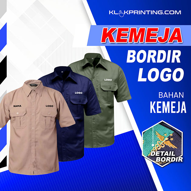 Kemeja Bordir Logo - Foto 1