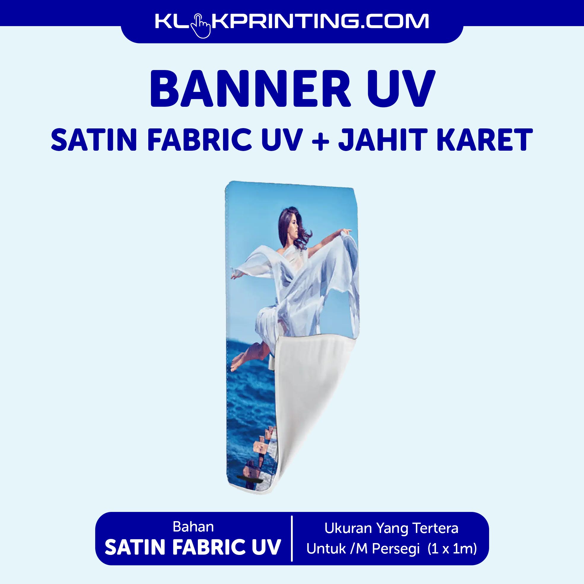 Satin Fabric UV + Jahit Karet-B ALBATROS UV