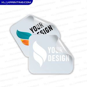 cetak Stiker Transparan + Tinta Putih