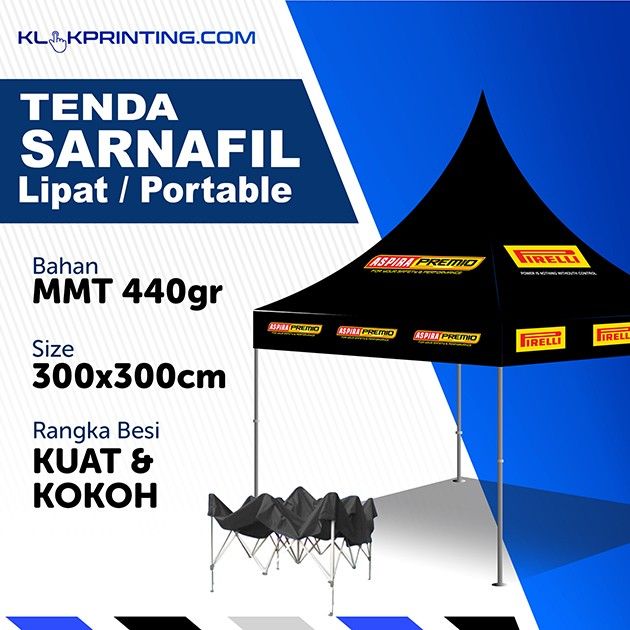 Tenda Sanafil Lipat Portable 2x2m - Head Produk (1)