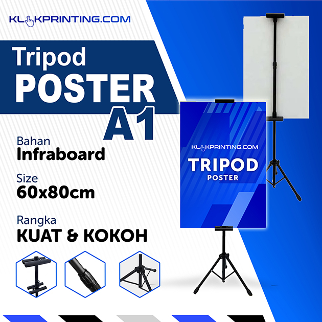 Tripod Poster Infraboard 60x80cm A1 - Head Produk (1)