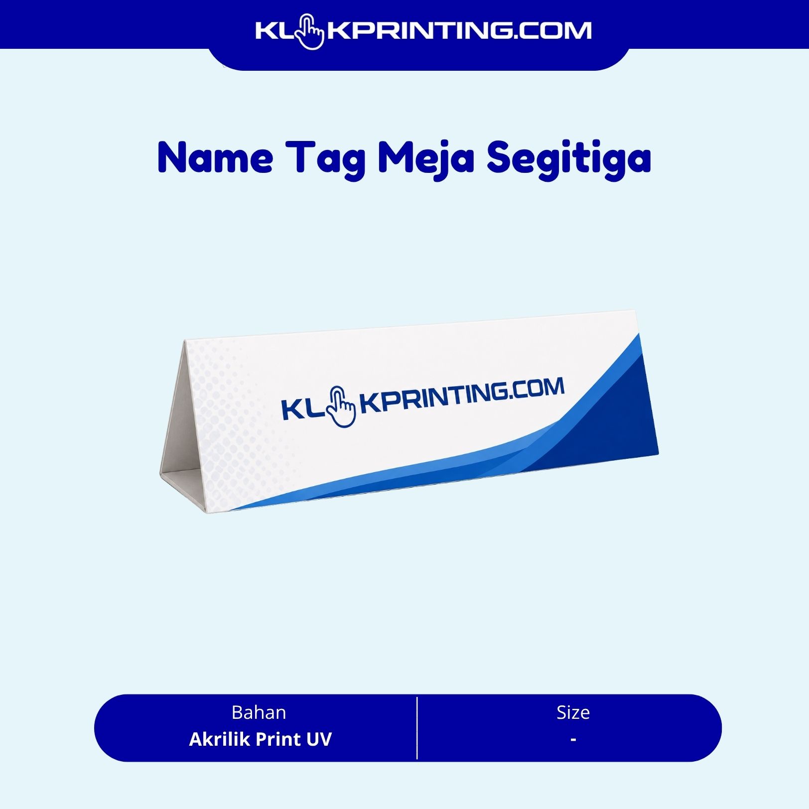 name tag meja segitiga
